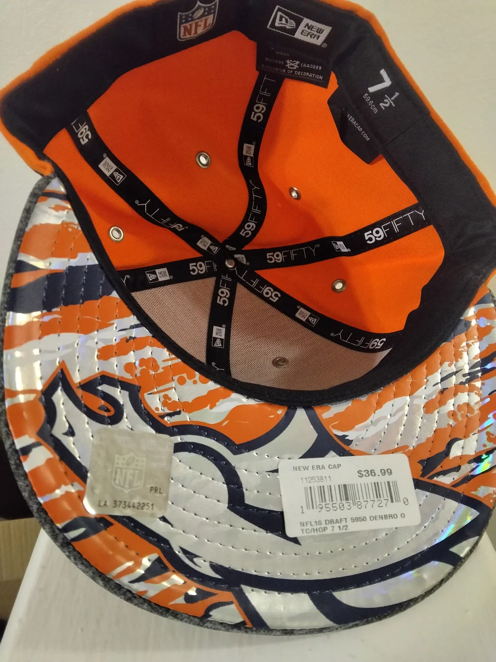 Denver Broncos Orange New Era 59FIFTY Fitted Hat